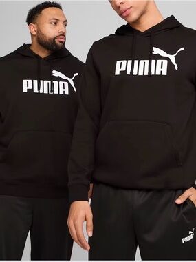 Puma Black Pullover Men’s Hoodie Size Small